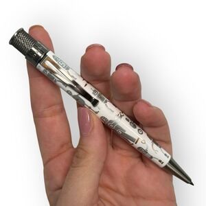 Retro 51 POP BEEP Tornado Pen XRR-1101 ORIGINAL Rare Glow Antique Silver Trim